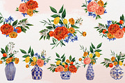 Set of flowers and citrus, a Decorative Illustration by a_ptichkina (Thumbnail 5 of 10)
