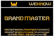 Grand Master font