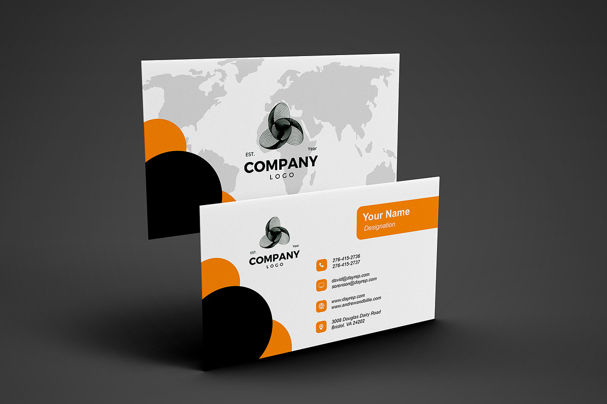 Executive Business Card Template - PSD preview 3