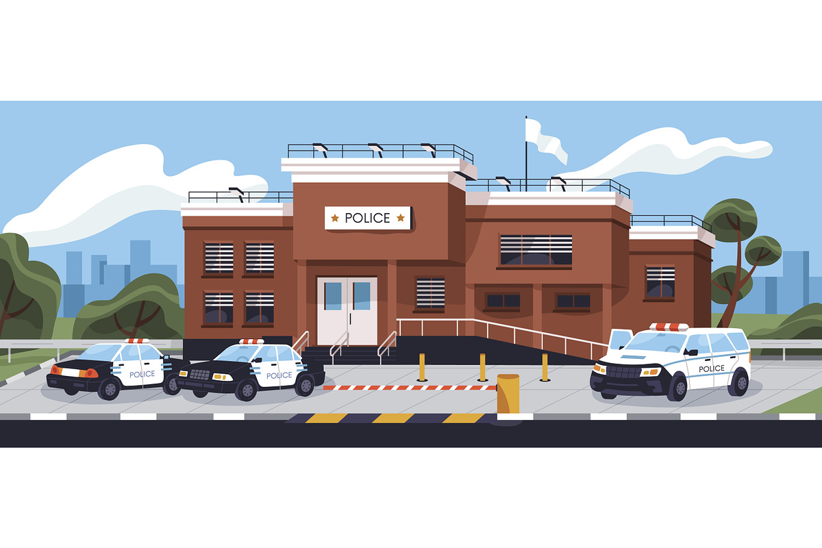 Police station and officers set, a Work Illustration by Good Studio (Photo 5 of 7)