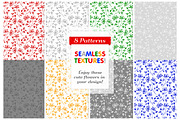 SET / 8 / Seamless flower Patterns, a Pattern Graphic by Nadin_Lebedeva (Thumbnail 2 of 5)