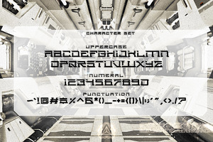 Galax Sci-Fi Font Display