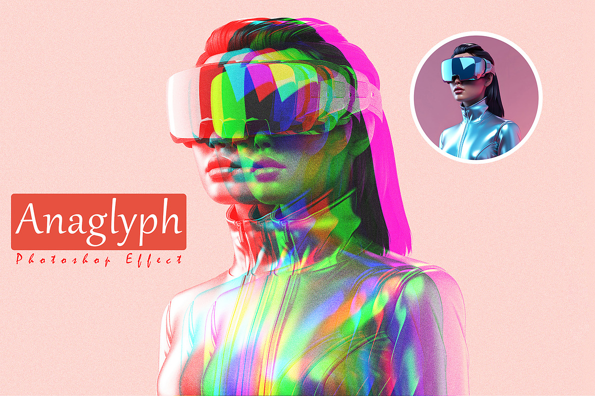 Anaglyph Photoshop Effect, an Action Add-On by S Graphic Studio (Photo 1 of 3)