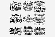Mahjong Phrases PNG Bundle, a Work Illustration by Tanya Kart (Thumbnail 4 of 9)