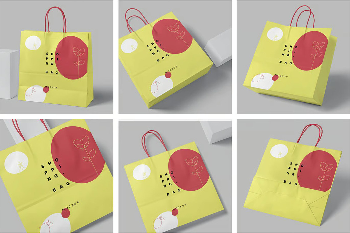 Shopping Bag Mockup, a Packaging Mockup by megostudi0 (Photo 1 of 8)