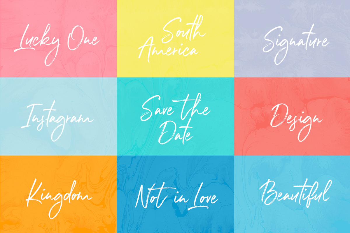 Royal Touch Font preview 6