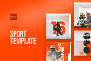 Oraax | Sport Template, a Social Media Template by Ceaso Store (Thumbnail 1 of 7)