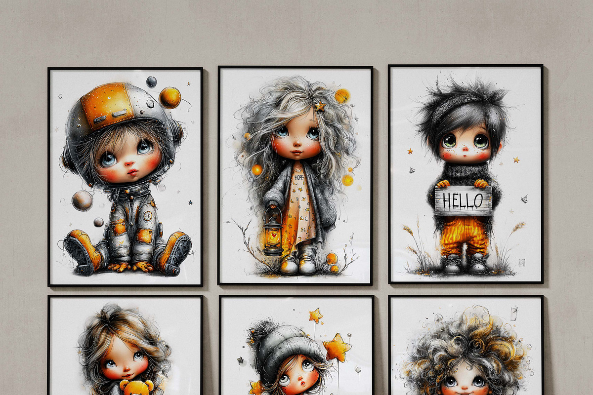 Cute Fairytale Characters Clipart, an Illustration by one-touch (Photo 6 of 11)