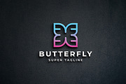 Butterfly Modern Art Butterfly Logo, a Branding & Logo Template by Design_Planet (Thumbnail 1 of 3)