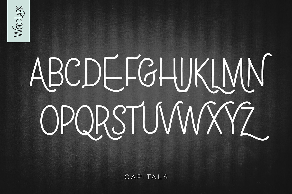 WoodLark Handwritten Font preview 2