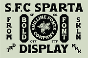 SFC Sparta, a Sans Serif Font by Skilline Supply Co. (Thumbnail 1 of 7)