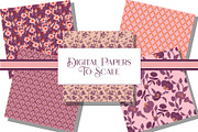 Bohemian Bloom Patterns PinkPurple, a Pattern Graphic by RachelStudio (Thumbnail 7 of 10)