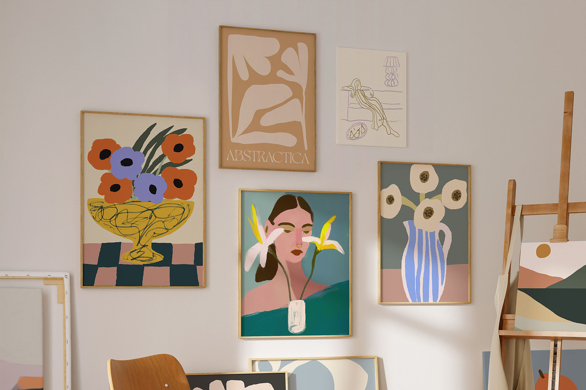Modern Wall Art Posters Bundle, a Graphic by Ayya Studio (Photo 22 of 94)