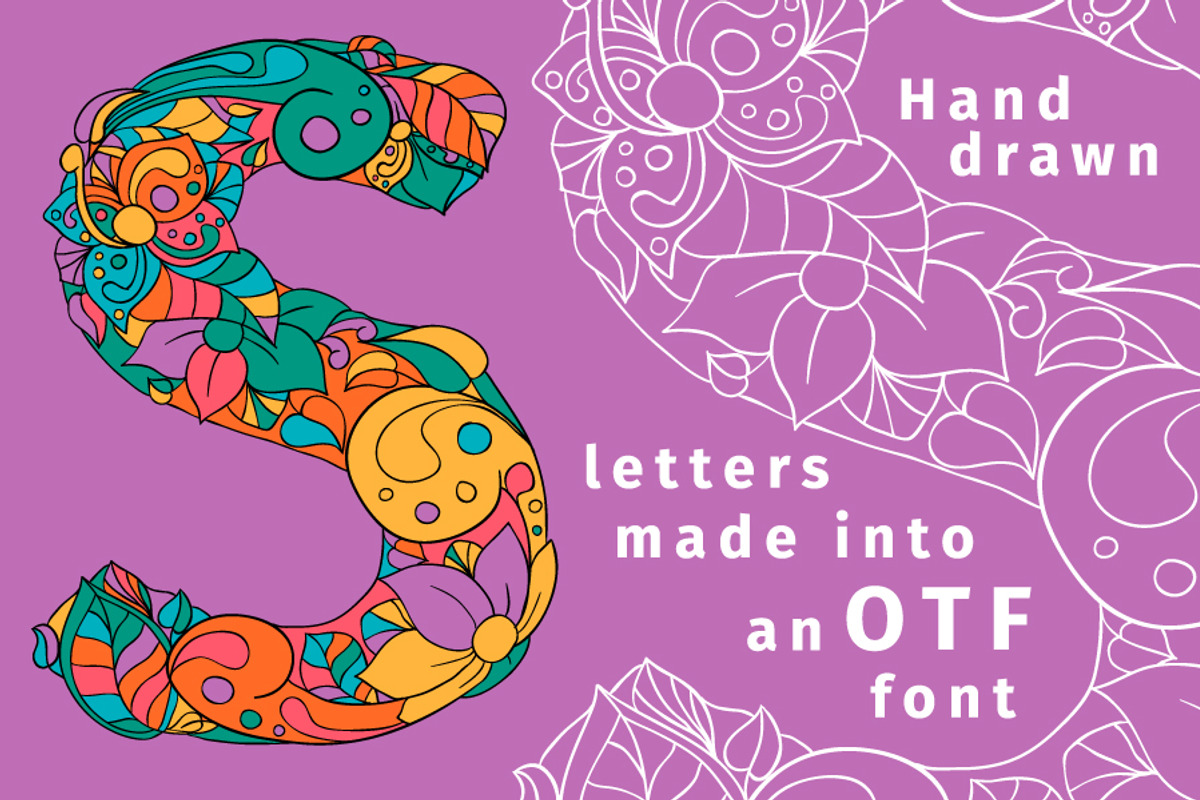 Batik India Color Font preview 3