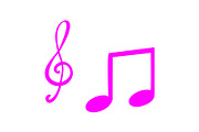 Music icon design template, a Solid Icon by Sumberpangan (Thumbnail 2 of 3)
