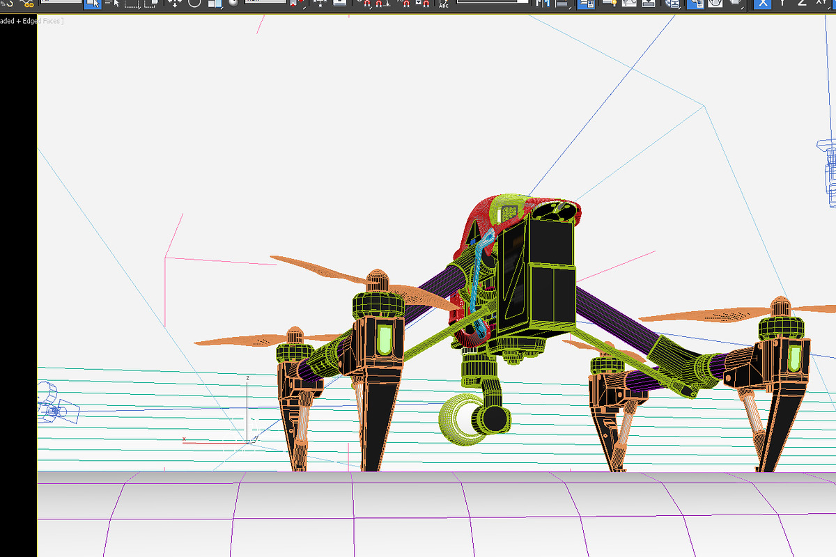 DJI Inspire 1 quadcopter, an Object 3D Model by arapps3d (Photo 7 of 17)