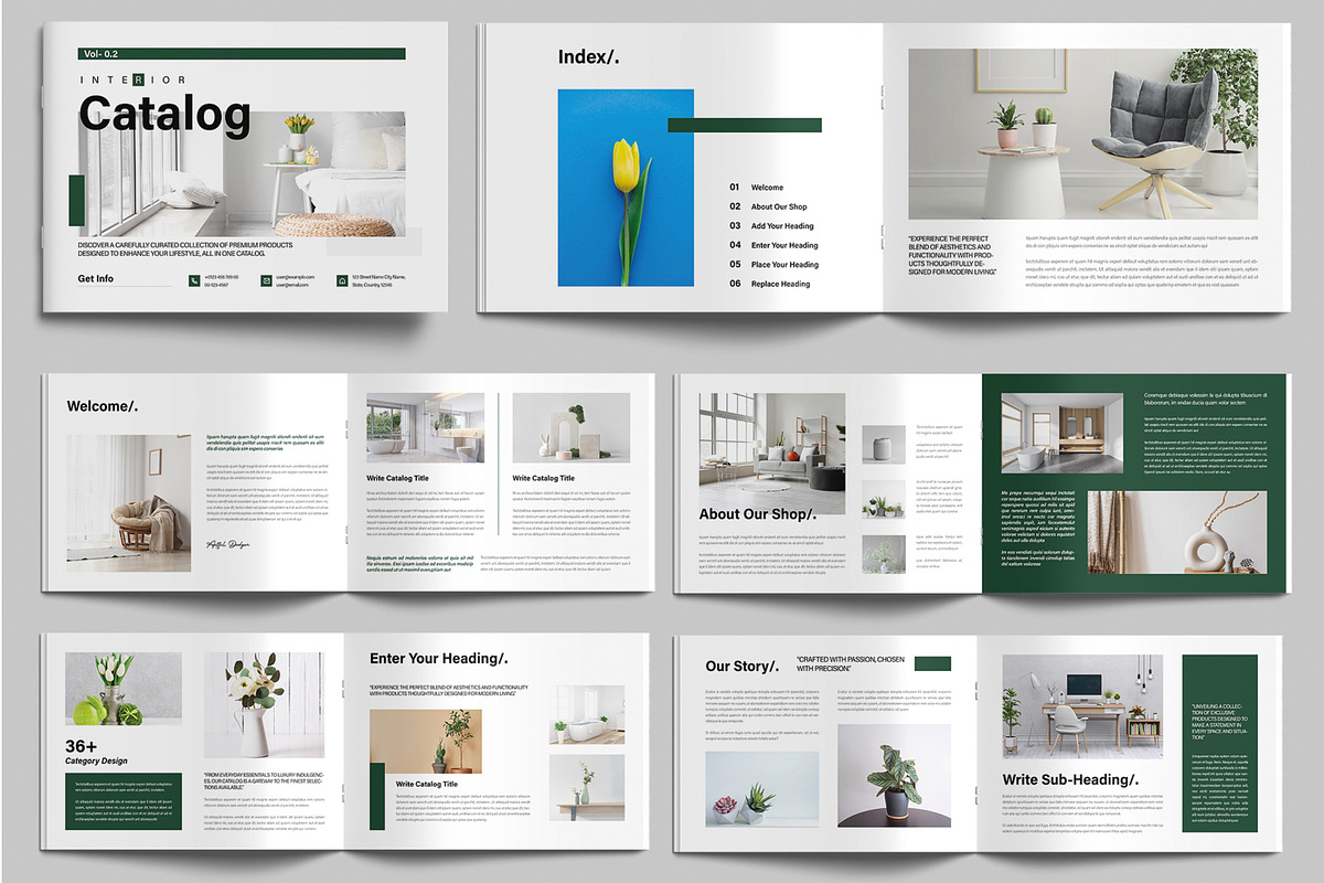 Modern Interior Product Catalog, a Brochure Template by MightyDesign (Photo 1 of 9)