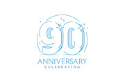 Anniversary 90. 3d number ninty, a Decorative Illustration by Sunny (Thumbnail 1 of 2)
