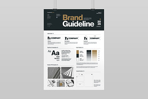 Brand Guideline Poster Template