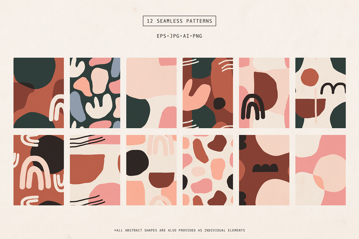 Natura | Modern Graphics Set, a Background Graphic by Studio Fevrier (Photo 3 of 11)
