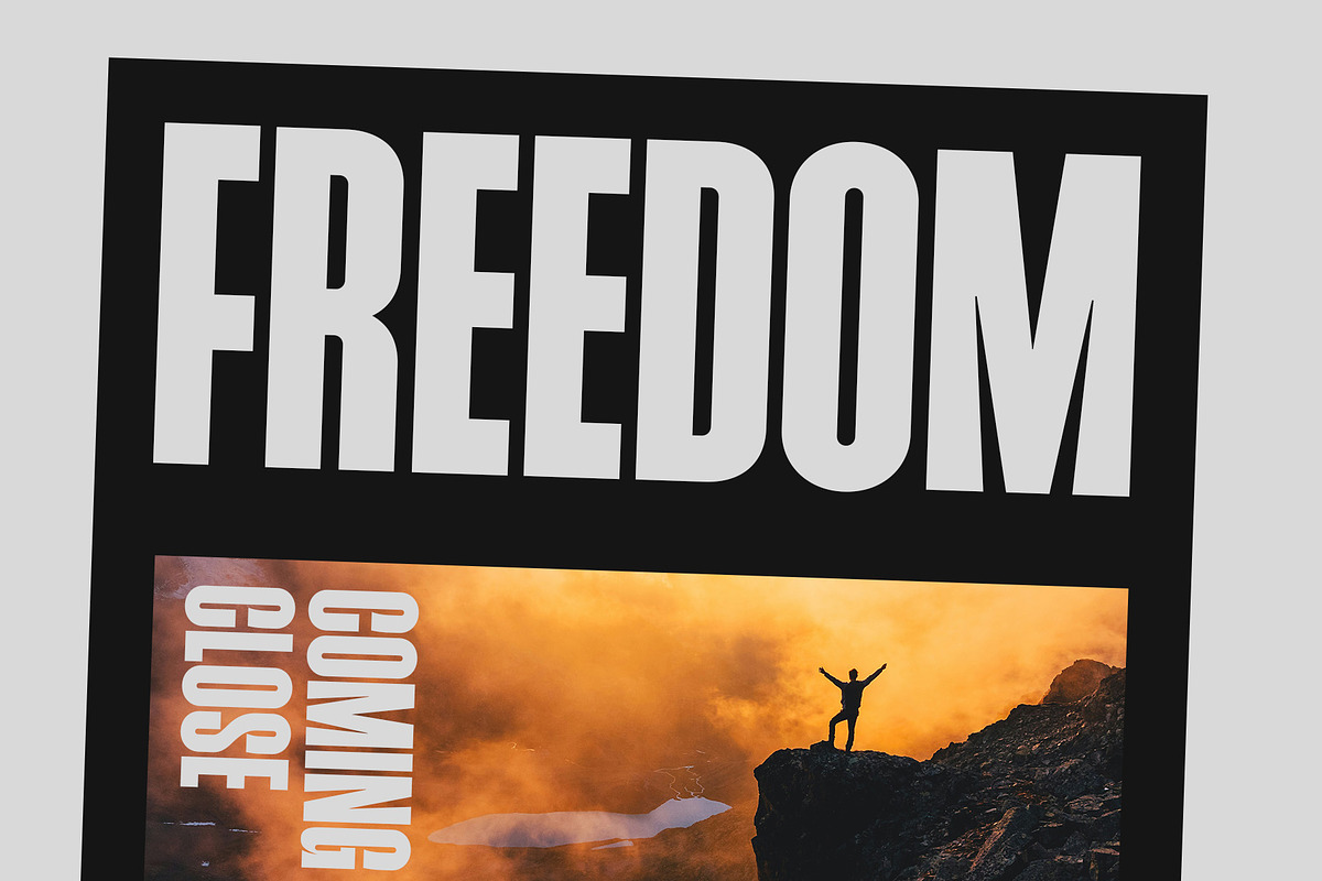 CS Greyson – Condensed Font, a Sans Serif Font by Craft Supply Co. (Photo 3 of 8)