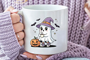 Cute Ghost Spooky Season PNG, an Illustration by CraftArtStudio (Thumbnail 3 of 4)