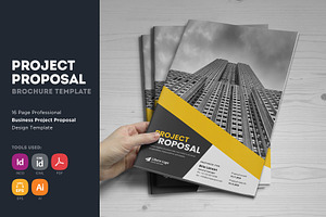 Project Business Proposal v6, a Brochure Template by Miyaji75