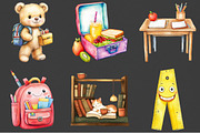 Back To School Sublimation Clipart, a Seasonal Illustration by Rose Art (Thumbnail 2 of 4)