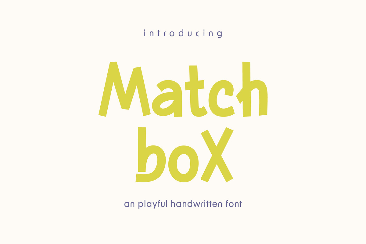PGR Matchbox - Handwritten Font, a Handwritten Font by Pikgura (Photo 1 of 9)