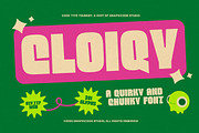 Cloiqy, a Sans Serif Font by graphicook (Thumbnail 1 of 10)