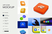 3D App Icon Mockup Pack, an iPhone Mockup by graphypix (Thumbnail 2 of 13)