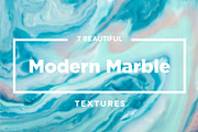 Aqua Modern Marble Ink Textures, a Texture Graphic by Fox & Bear (Thumbnail 1 of 4)