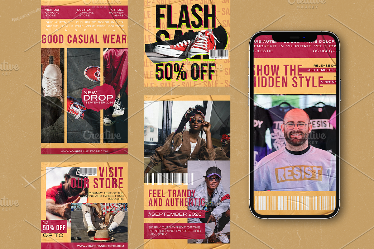 Fashion Instagram Template - Larnere, a Social Media Template by Gibcreat (Photo 2 of 4)