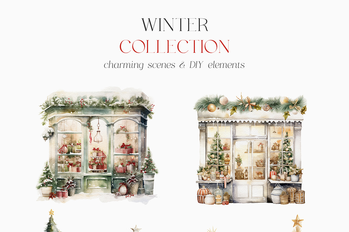 Winter Collection Graphic Set, a Seasonal Illustration by studioequinox (Photo 2 of 17)