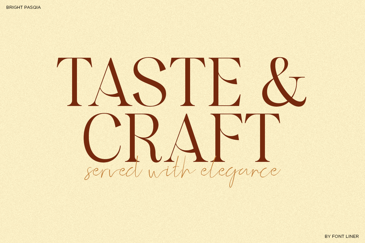 Bright Pasqia - Elegant Font Duo, a Serif Font by Font Liner (Photo 3 of 10)