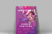 Festival Flyer Template, a Flyer Template by Cristal Pioneer (Thumbnail 3 of 4)