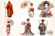 Vintage Japanese People, an Illustration by DreamCafeArt (Thumbnail 4 of 7)