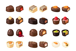 Candies Vector Set