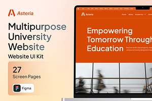 Asteria - Multipurpose Education Web, a Landing Page Template by Agensip Design Agency