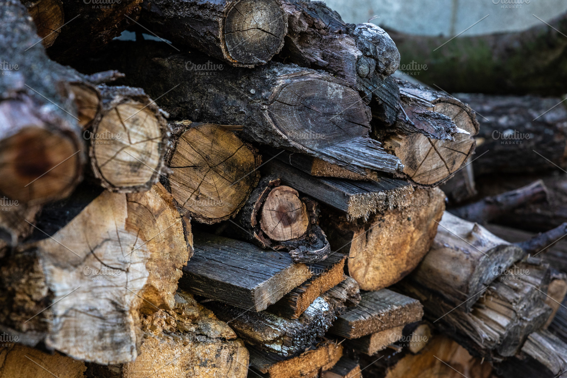Stacked Firewood Logs, a Background Photo by Ales Munt