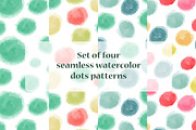 Vector seamless watercolor patterns, a Pattern Graphic by Alenarozova (Thumbnail 1 of 5)