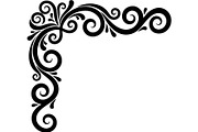 Elegant Vintage Floral Corner Frame, a Decorative Illustration by Designer_Momina (Thumbnail 17 of 21)