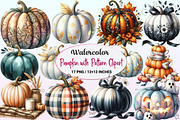 Pumpkin with Pattern Clipart, a Graphic by CitraGraphics (Thumbnail 1 of 4)