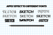 Illustrator Sketch Text Effects, a Layer Style Add-On by Carlos Fernando (Thumbnail 2 of 15)