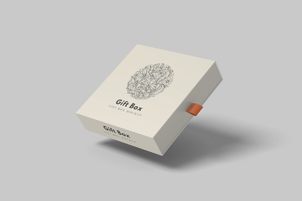 Gift Box Mockup, a Packaging Mockup by graphicpages (Photo 4 of 7)