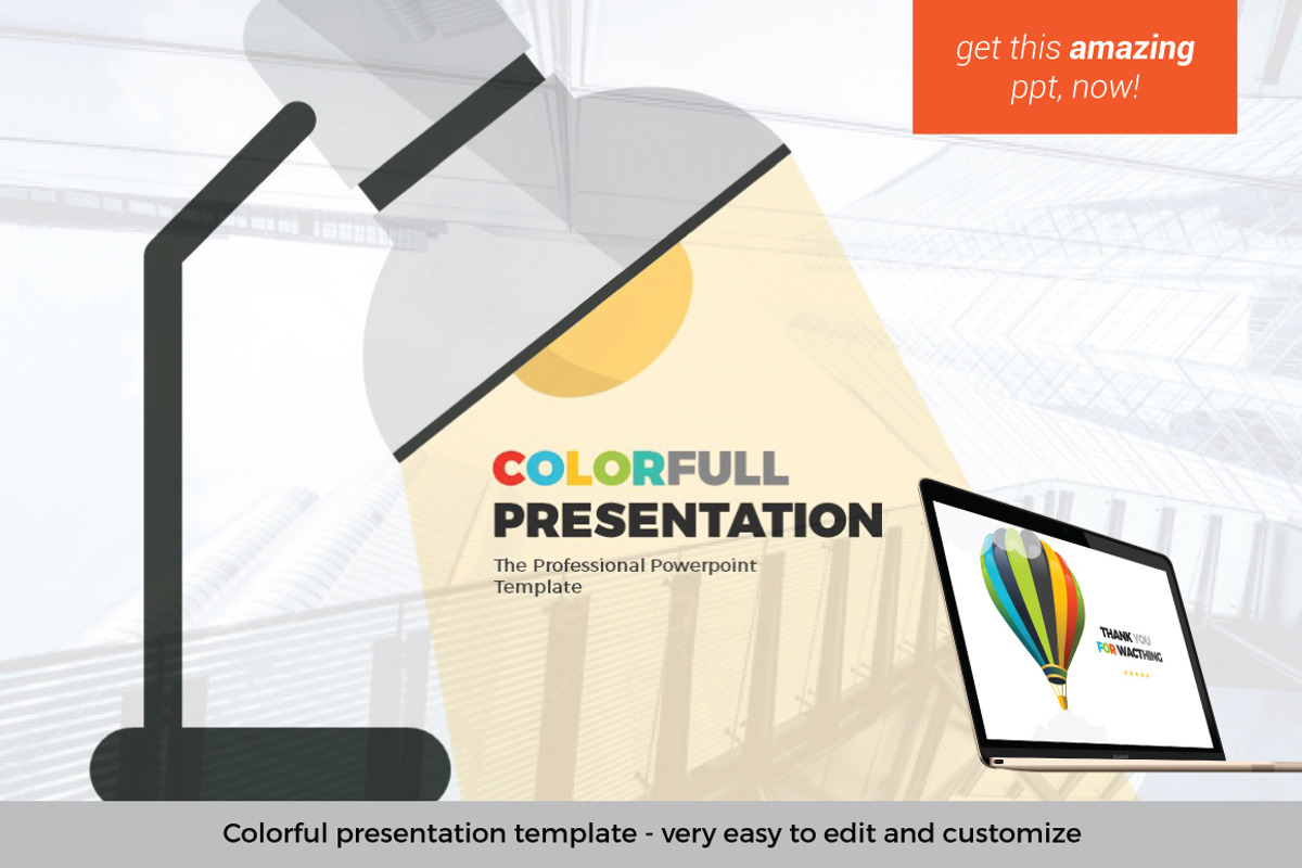 Colorful PowerPoint Template, a Presentation Template by TemplateStation