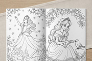 Magical Princess Coloring Book Vol28, a Person Illustration by ikarifq shop (Thumbnail 4 of 7)
