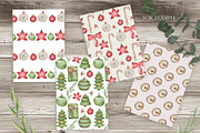 Watercolor Cozy Christmas set, an Illustration by OrangePeafowlArt (Thumbnail 13 of 15)