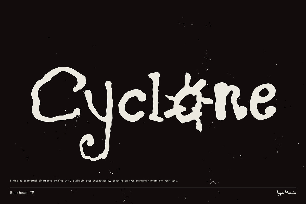 Bonehead TM – Raw Scribble, a Handwritten Font by Type Mania (Photo 5 of 10)