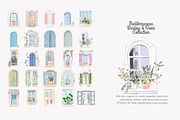 Mediterranean window and door clipar, a Decorative Illustration by Patishop Art (Thumbnail 4 of 10)
